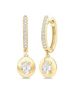 ThOraDor CelCaXe 14K White Gold Diamond Fashion Earrings