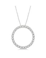 Lilith Lustre Circle Diamond Pendant