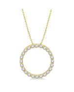 Regalia Laurel Circle Diamond Pendant