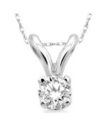 Allure Round Shape Diamond Solitaire Pendant