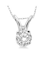 Round Shape Diamond Solitaire Pendant