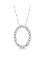 Vale Calypso Oval Shape Diamond Pendant