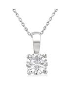 Aster Bellona Round Shape Diamond Solitaire Pendant