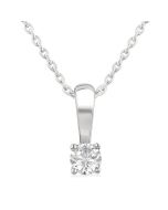Imperial Beryl Round Shape Diamond Solitaire Pendant