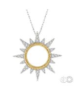 Quorra Tamarind Sunburst Diamond Fashion Pendant