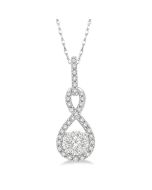 Brisa Tansy Round Shape Shine Bright Diamond Infinity Pendant