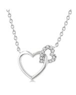 Élan Rhea Heart Interlock Petite Diamond Fashion Pendant