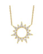 Nerissa Lark Sunburst Diamond Fashion Pendant
