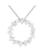 Jasper Nimbus Mixed Shape Circle Diamond Fashion Pendant