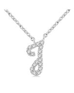 Indigo Umbria Script 'J' Initial Diamond Pendant