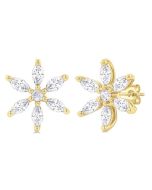 ValCelLin XeVel 14K White Gold Diamond Fashion Earrings