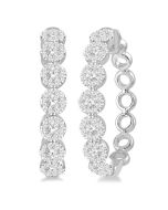 Shine Bright LinDorAe 14K White Gold Diamond Earrings
