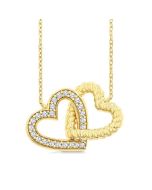 Celestia  Heart Interlock Petite Diamond Fashion Pendant