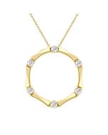 Petite Diamond Fashion Bamboo Pendant