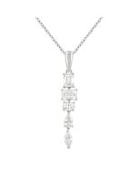 Whisper Laurel Mixed Shape Diamond Fashion Pendant