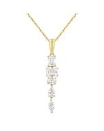 Xenia Prairie Mixed Shape Diamond Fashion Pendant
