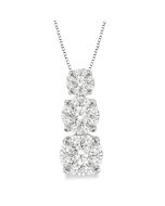 Maia Helios Round Shape Past Present & Future Shine Bright Essential Diamond Pendant