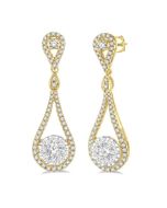 SolIsVel XeSolVal 14K White Gold Diamond Solitaire Earrings