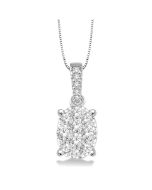 Oval Shape Shine Bright Essential Diamond Pendant