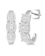 RaOraIon ZenPhoEl 14K White Gold Diamond Earrings
