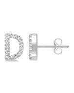 VerXeZen 14K White Gold Diamond Earrings