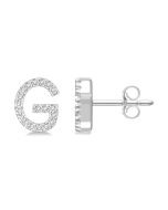 LuxRaTh IsArVel 14K White Gold Diamond Earrings