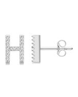 IsDorVio 14K White Gold Diamond Earrings