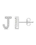 LuxIonPho NoXeEl 14K White Gold Diamond Earrings