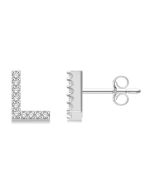MirIsOn 14K White Gold Diamond Earrings