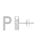 XeAeDor 14K White Gold Diamond Earrings