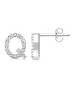 IsLinVer ElIonAr 14K White Gold Diamond Earrings