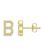 IsVioVio 14K White Gold Diamond Earrings