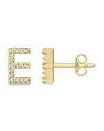 IsZenOra 14K White Gold Diamond Earrings