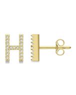 LoOnSol VerVioLo LuxLysVio 14K White Gold Diamond Earrings