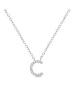 Isolde Minerva Block 'C' Initial Diamond Pendant