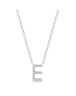 Quince Wynn Block 'E' Initial Diamond Pendant