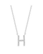 Heritage Poppy Block 'H' Initial Diamond Pendant