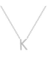 Gala Ulyssa Block 'K' Initial Diamond Pendant
