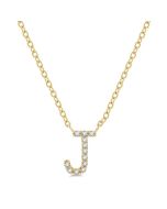 Serenade Atlas Block 'J' Initial Diamond Pendant