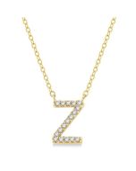 Xenia Waverly Block 'Z' Initial Diamond Pendant