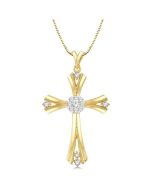 Lark Celestia Cross Shine Bright Diamond Fashion Pendant