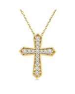 Umbria Quorra Cross Petite Diamond Fashion Pendant