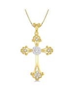 Beryl Atlas Cross Shine Bright Diamond Fashion Pendant