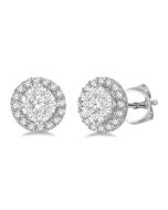 Shine Bright RaVioLux CaNoPho 14K White Gold Diamond Pave Earrings