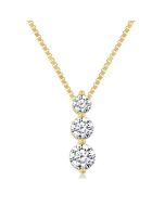 Minerva Halcyon 3 Stone Diamond Fashion Pendant
