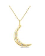 Moon Mosaic Diamond Fashion Pendant