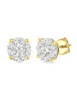 Shine Bright IonLysXe 14K White Gold Diamond Earrings