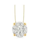 Juniper Allure Round Shape Shine Bright Essential Diamond Solitaire Pendant