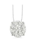 Elysian Lysandra Round Shape Shine Bright Essential Diamond Solitaire Pendant