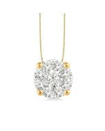 Étoile Seraph Round Shape Shine Bright Essential Diamond Solitaire Pendant